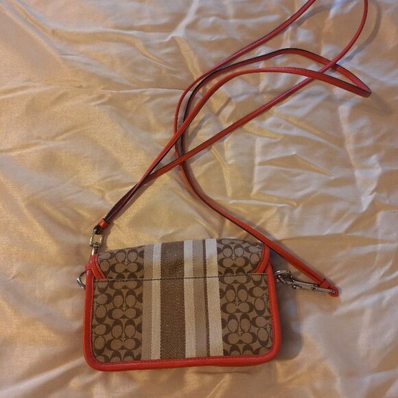 Coach Legacy Signature Stripe Penny Crossbody Bag - Picture 2 of 4